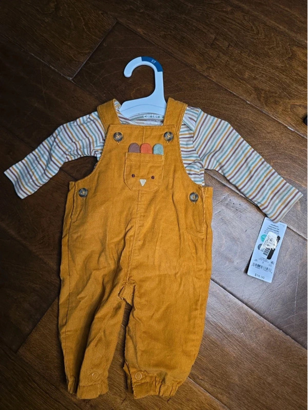 Newborn brand new thanksgiving overall outfit from carter's item 634G8